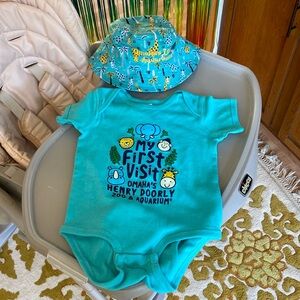 Baby boy zoo outfit set